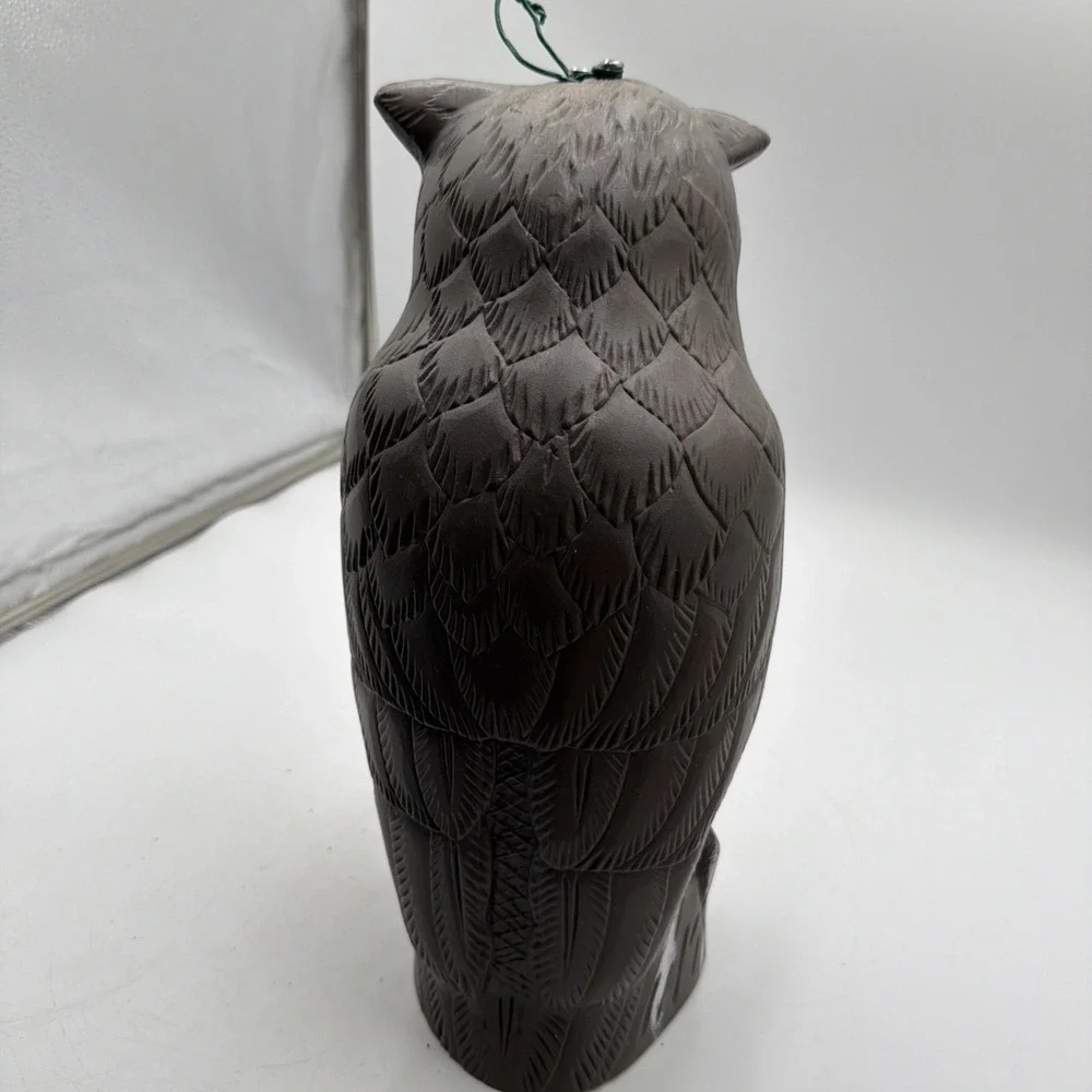 Vtg Dalen Products Plastic Blow Mold 14in Owl Decoy Garden Pest Deterrent